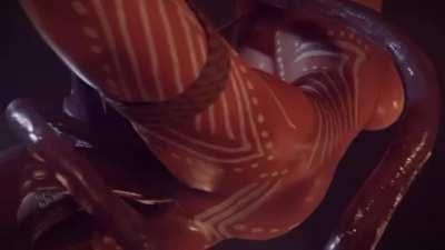 Lara having some fun