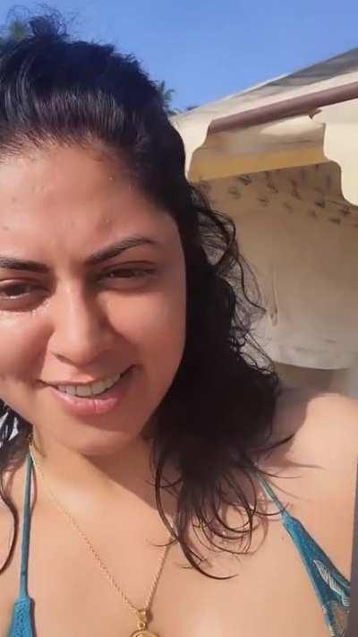 kavita Kaushik Blue Bikini 🥵🔥🥵
