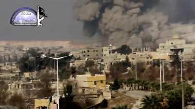 Video released by Harakat Fajr ash-Sham al-Islamiya of two SVBIEDs that were used during the final assault on al-Kindi Hospital [Syria] (December, 2013)