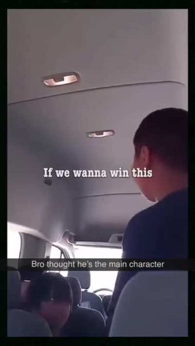 Bro thinks he’s in a movie