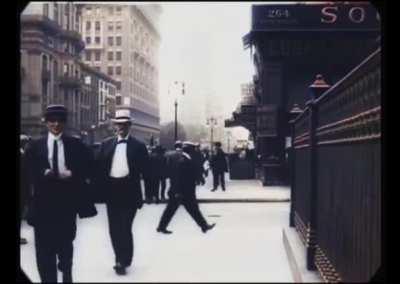 A rare video of New York back in 1911