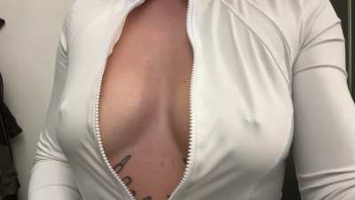 White tops and big tits