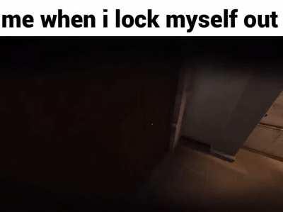 Me when I lock myself out