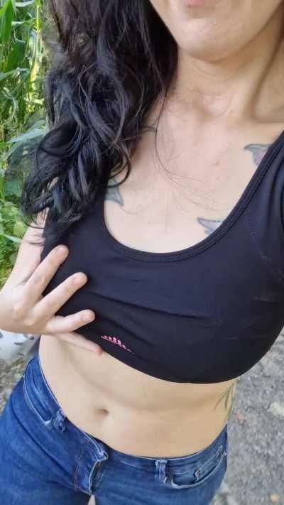 I love to show the nature me a naked