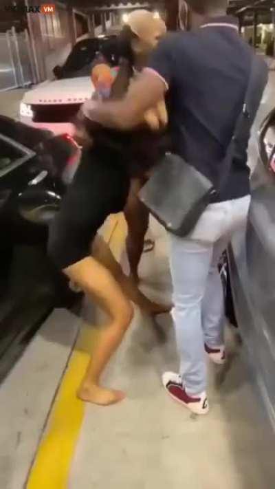 Parking lot brawl