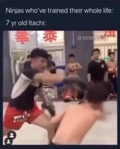 7 yr itachi solos all the academy students