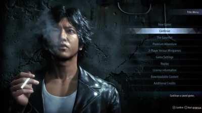 Press the left d-pad arrow while on the title screen to get this cool smoking animation