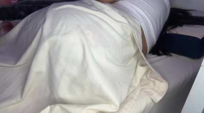 Even when sleeping I can't help being a gassy girl