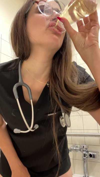 I get thirsty at work 