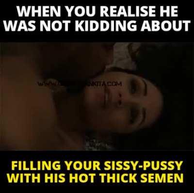 Take it like a good gurl, sissy 😉😏