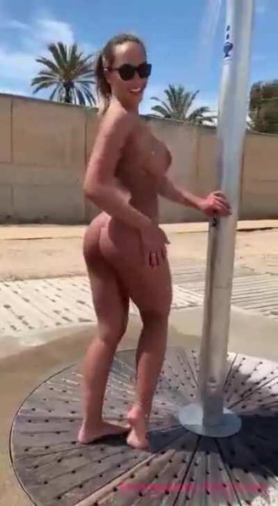 Aren’t we supposed to be naked under showers?