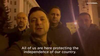 Translated message from the president between the soldiers in the front line