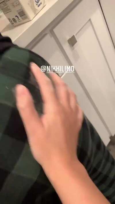 Gina slapping Nikki's ass