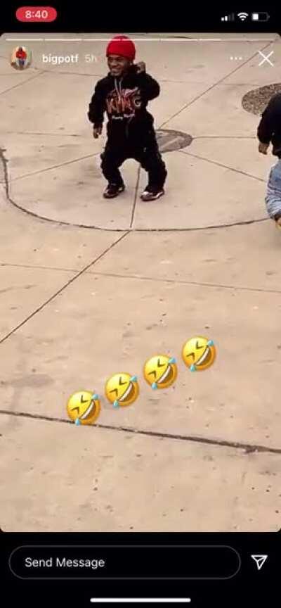 Shorty said “ion run”😭😭