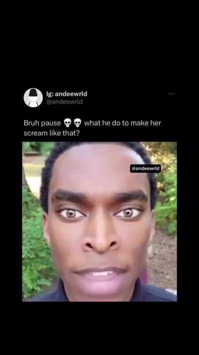 Man really scared the hell out of her