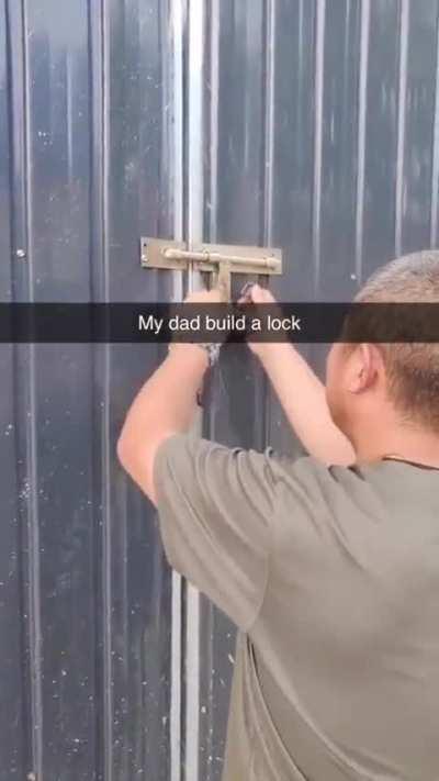 To install a lock