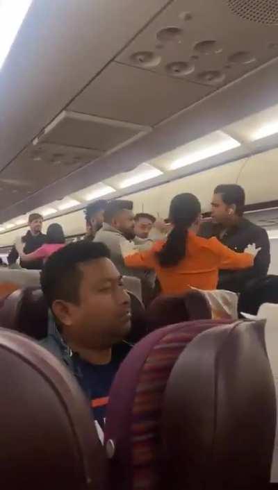 A fight over a reclined seat