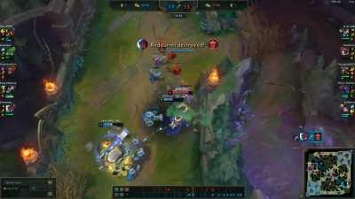 Jax having fun in a bouncy house.