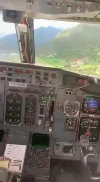 This is now how you approach Paro Airport