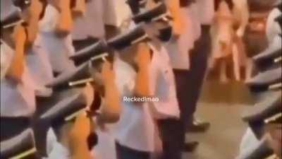 Mikey when he enter the military