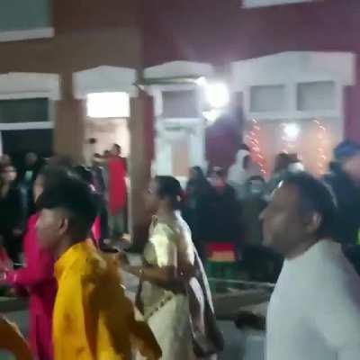 British Indians are celebrating Navratri2021 on the streets of Leicester. Ironically you cant do this in most parts of India because Of the Government.