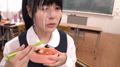 Born to eat bento, forced to eat cum
