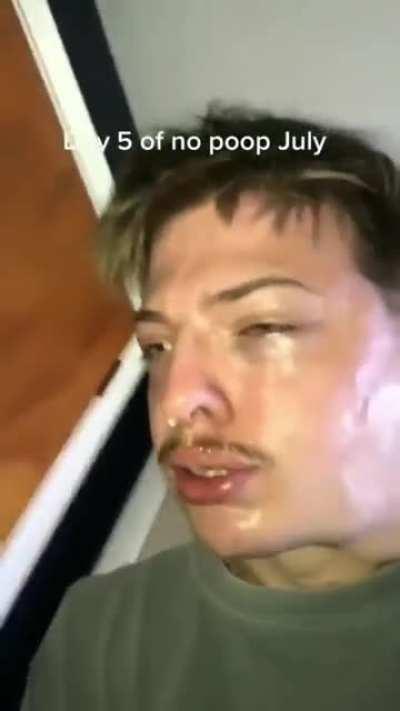 Chad sacrifices his poopy for all of us 😔