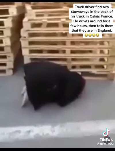 To sneak into England