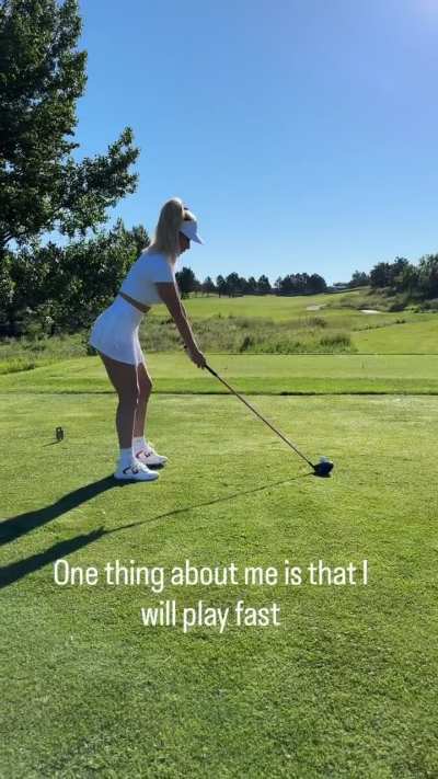 'f you’re good at golf, play fast. If you’re bad, play even faster lol' - IG October 2025