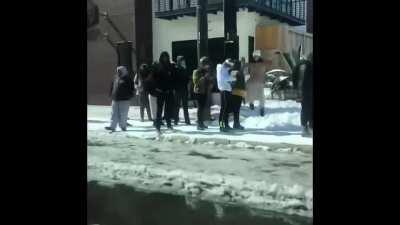 Austin Texas lines to get in a grocery store