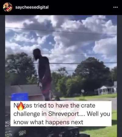 Milk crate in Shreveport Louisiana gone wrong.