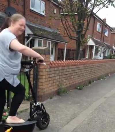 To ride an e-scooter