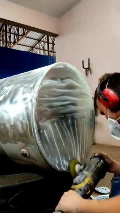 Tank polishing process