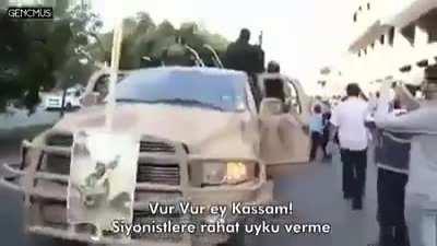 Filistinli mücahidler ; ne oldu kurudunuz kaldınız hepiniz. Tel aviv ; el feneriyle bizi mi öldüreceksin