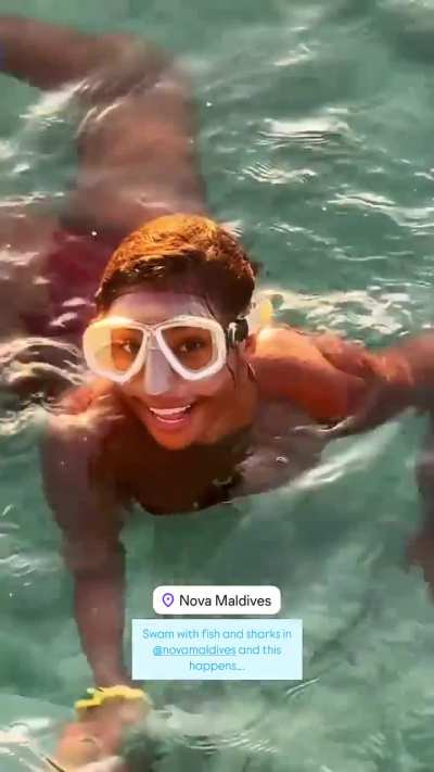 Mataya Sweeting sees a shark 🦈 | IG story 6•24•25