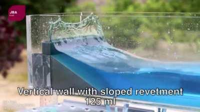 How different combinations of coastal defences and wave and tide conditions affect overtopping and flood risk