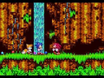 [Art] That scene but it's Sonic & Knuckles