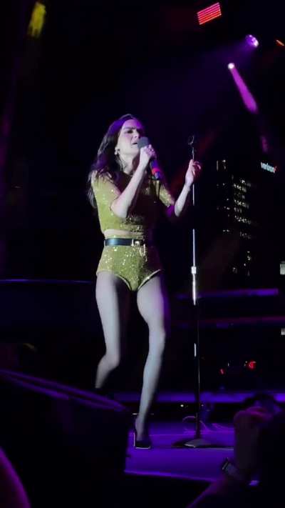 Rachel Zegler on stage