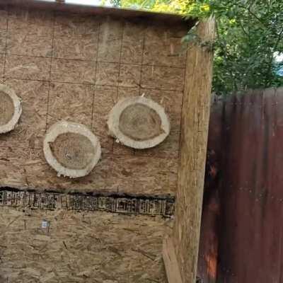 Pinning a half-inch washer with a home made throwing spike