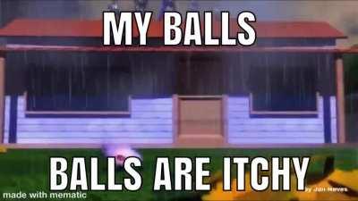 Guys how do i scratch my balls