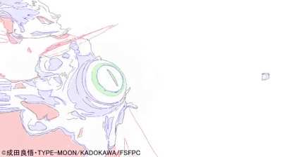 Strange Fake genga works by Yuka Tooyama