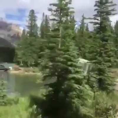 When a boat goes onto land