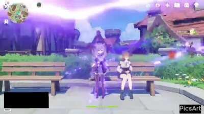 Ningguang: “Hello!” Keqing: