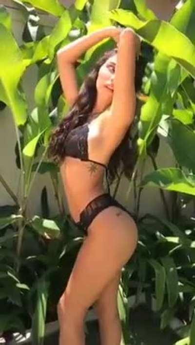 Always flaunting her sexy body