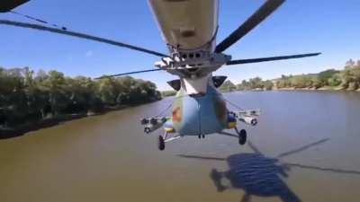 Ukrainian Mi-8/17s delivering the news!