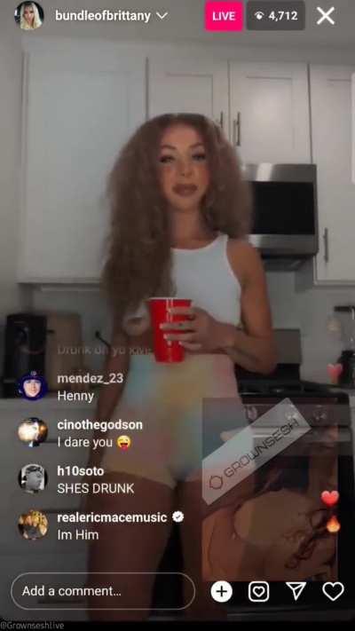 Brittany Renner nipslip