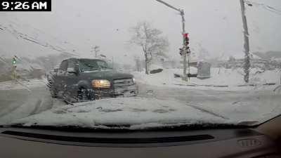 WCGW cutting someone off in snowy weather