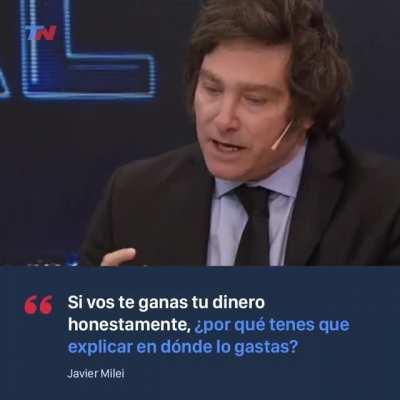 Una razon tiene milei, es por aca.