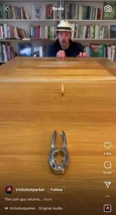 Thanks, I hate coin trick-shots