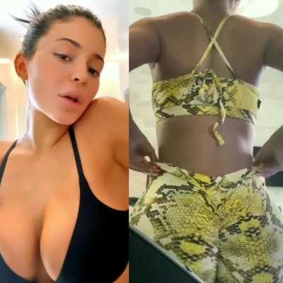 as usual, Kylie Jenner has me stroking my big cock. She makes me so fucking horny